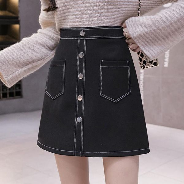 dresses single breasted skirts women high waist elegant aline pencil skirts zipper casual mini skirt korean pocket vintage french x519, White;black
dresses single breasted skirts women high waist elegant aline pencil skirts zipper casual mini skirt korean pocket vintage french x519, White;black