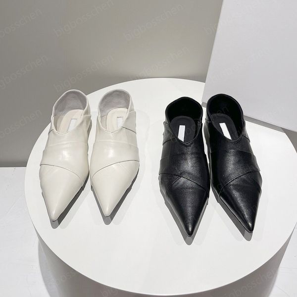 designer formal shoes women's louboutins jil fashion simple splicing two wear casual shoes leather flat heel pointed back heel can step, Black
designer formal shoes women's louboutins jil fashion simple splicing two wear casual shoes leather flat heel pointed back heel can step, Black
