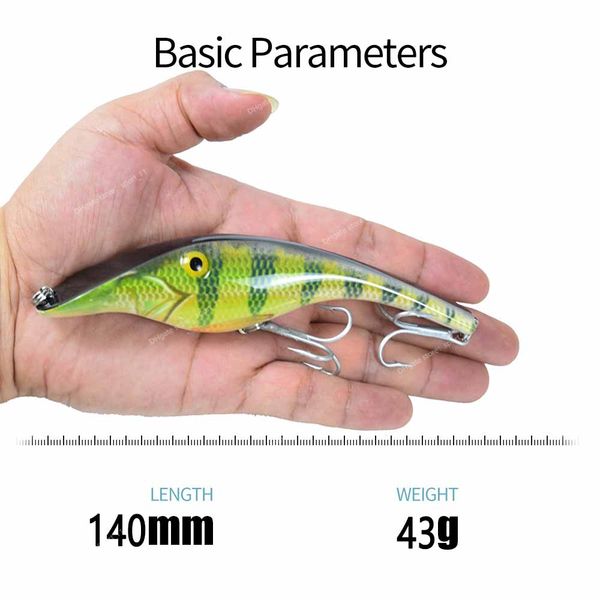 140mm 43g slow sinking jerkbait hard artifical lures pike bait jerk wobblers fishing tackle fishingfishing lures jerkbait fishing lure 28g
140mm 43g slow sinking jerkbait hard artifical lures pike bait jerk wobblers fishing tackle fishingfishing lures jerkbait fishing lure 28g