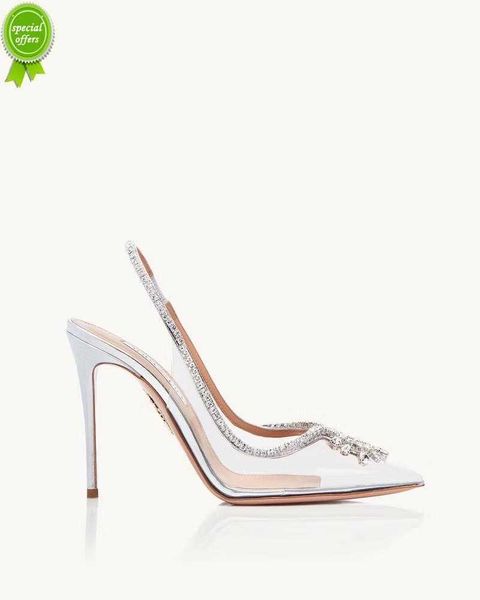 designer sandals aquazzura pumps fashion shoes seduction crystal pumps 105 high heel shoes, Black
designer sandals aquazzura pumps fashion shoes seduction crystal pumps 105 high heel shoes, Black
