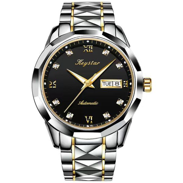 new trendy men's watch 40mm style automatic mechanical movement 904l stainles steel wristwatch, Slivery;brown
new trendy men's watch 40mm style automatic mechanical movement 904l stainles steel wristwatch, Slivery;brown