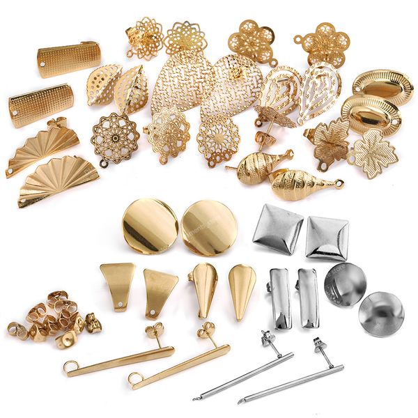 10pcs stainless steel geometric round earring stud golden hollow flowers earrings base connectors linker diy making accessories jewelry maki, Blue;slivery
10pcs stainless steel geometric round earring stud golden hollow flowers earrings base connectors linker diy making accessories jewelry maki, Blue;slivery