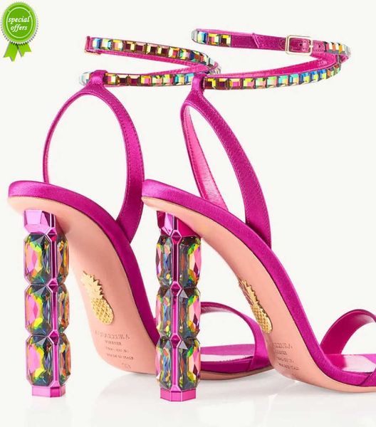 designer sandals aquazzuras luxury brands aura sandals shoes women crystal-embellished heel ankle straps lady sandalias party wedding bridal, Black
designer sandals aquazzuras luxury brands aura sandals shoes women crystal-embellished heel ankle straps lady sandalias party wedding bridal, Black