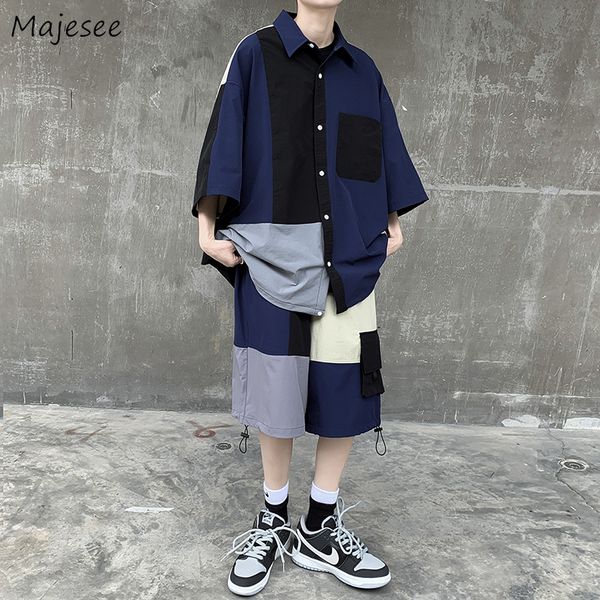 men's tracksuits men sets patchwork design shirts teens couple ins pocket shorts streetwear college cool hip hop japanese fashion ulzza, Gray
men's tracksuits men sets patchwork design shirts teens couple ins pocket shorts streetwear college cool hip hop japanese fashion ulzza, Gray