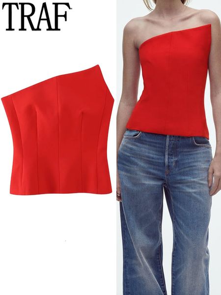 camisoles tanks traf red corset woman off shoulder s for women bustier asymmetric crop party night backless lingerie s 230418, Black;white
camisoles tanks traf red corset woman off shoulder s for women bustier asymmetric crop party night backless lingerie s 230418, Black;white