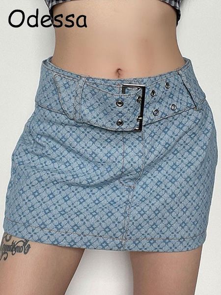dresses odessa 2022 summer aesthetics basic belted low waist micro skirts women blue denim mini skirt streetwear cute bottoms clubwear, White;black
dresses odessa 2022 summer aesthetics basic belted low waist micro skirts women blue denim mini skirt streetwear cute bottoms clubwear, White;black