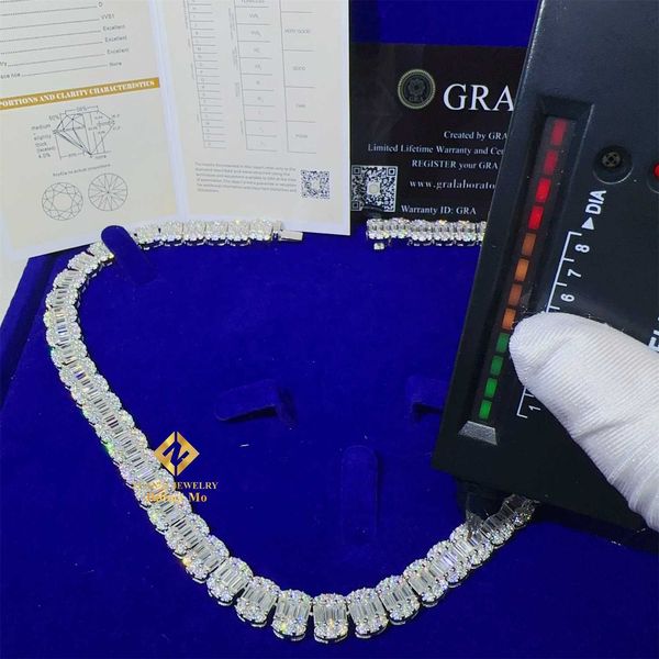 iced out pass diamond tester gra certificates 9mm width 925 sterling silver vvs baguette moissanite cluster tennis chain
iced out pass diamond tester gra certificates 9mm width 925 sterling silver vvs baguette moissanite cluster tennis chain