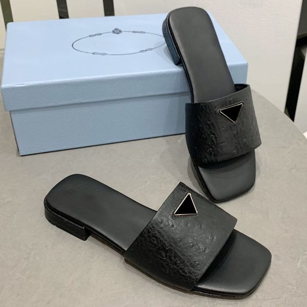 womens slip on slippers designer ostrich patterned cowhide sandals slingbacks dress shoes ladies with low heels 2.5cm slides square toe mule, Black
womens slip on slippers designer ostrich patterned cowhide sandals slingbacks dress shoes ladies with low heels 2.5cm slides square toe mule, Black