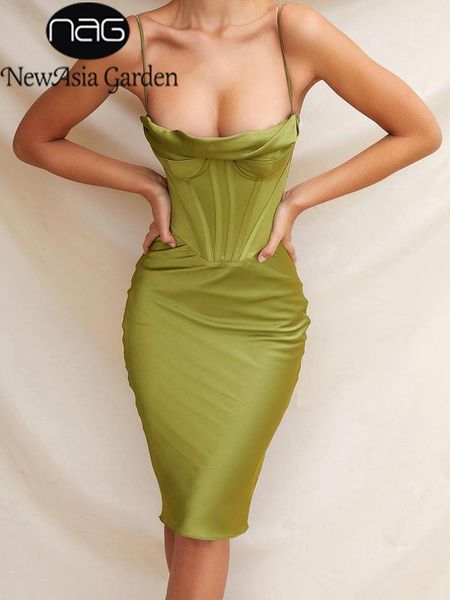 dresses newasia satin corset dress spaghetti strap boning push up padded 2 layer zip midi bodycon dress summer dress for women 2021, Black;gray
dresses newasia satin corset dress spaghetti strap boning push up padded 2 layer zip midi bodycon dress summer dress for women 2021, Black;gray