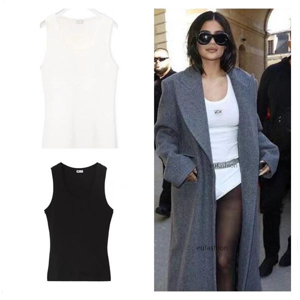 women's knits & tees t-shirt anagram regular cropped cotton jersey camis female femme knits tees designer embroidery knitted vest sport, White
women's knits & tees t-shirt anagram regular cropped cotton jersey camis female femme knits tees designer embroidery knitted vest sport, White