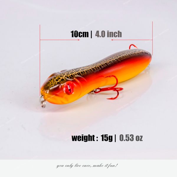 fishing lures pencil popper fishingfishing lures 10cm 15g water pencil wobblers fishing lure for fishing lizard imitate popper 7color
fishing lures pencil popper fishingfishing lures 10cm 15g water pencil wobblers fishing lure for fishing lizard imitate popper 7color