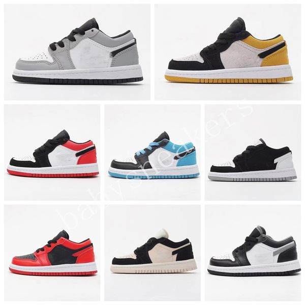 2023 infants 1s kids designer basketball shoes toddler shoes game royal scotts obsidian chicago bred sneakers boys girls mid multi-color tie, Black
2023 infants 1s kids designer basketball shoes toddler shoes game royal scotts obsidian chicago bred sneakers boys girls mid multi-color tie, Black
