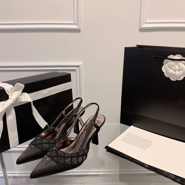women 7cm designer party wedding dress shoes channel kitten heels bowknot slingback sandals summer womens designer shoes pointed toes pumps, Black
women 7cm designer party wedding dress shoes channel kitten heels bowknot slingback sandals summer womens designer shoes pointed toes pumps, Black