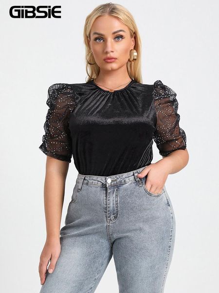 t-shirt gibsie plus size black sequin mesh puff sleeve velvet women 2022 fall winter ruched oneck elegant office lady slim blouses
t-shirt gibsie plus size black sequin mesh puff sleeve velvet women 2022 fall winter ruched oneck elegant office lady slim blouses