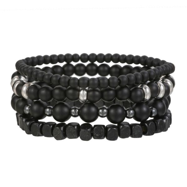 natural stone strands wooden beaded charm bracelets handmade elastic yoga jewelry sets for women men, Black
natural stone strands wooden beaded charm bracelets handmade elastic yoga jewelry sets for women men, Black