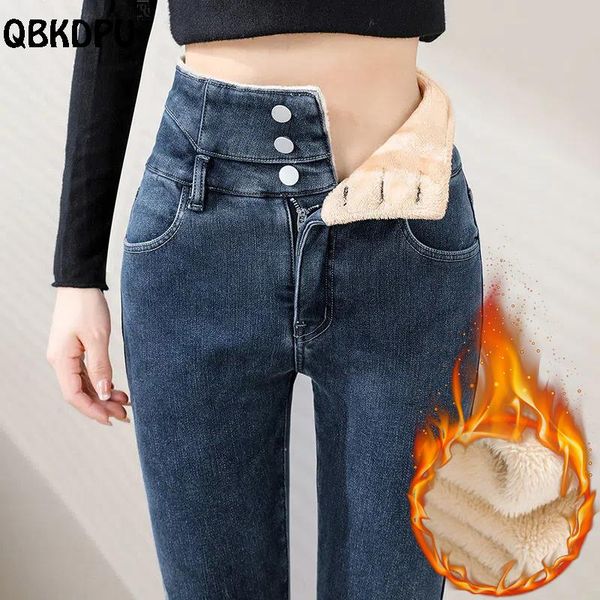 jeans plus velvet slim high waist winter jeans women street thick warm skinny vaqueros snow pencil pant singlebreasted denim trousers, Blue
jeans plus velvet slim high waist winter jeans women street thick warm skinny vaqueros snow pencil pant singlebreasted denim trousers, Blue