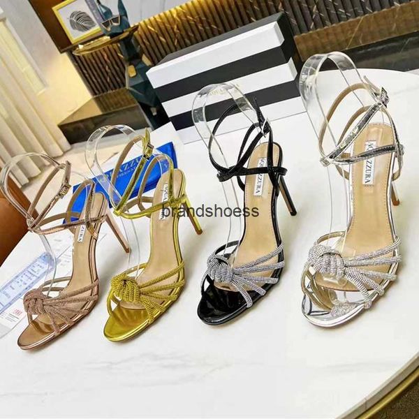aquazzura 10cm luxury designer high heeled sandals womens bow dress shoes crystal embellished rhinestone stiletto heel ankle strap evening s, Black
aquazzura 10cm luxury designer high heeled sandals womens bow dress shoes crystal embellished rhinestone stiletto heel ankle strap evening s, Black
