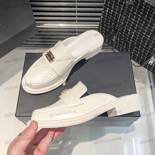 designer womens slipper half slipper small low heel leather hardware metal alphabet buckle office shoes ballet shoes street walking flats ca, Black
designer womens slipper half slipper small low heel leather hardware metal alphabet buckle office shoes ballet shoes street walking flats ca, Black