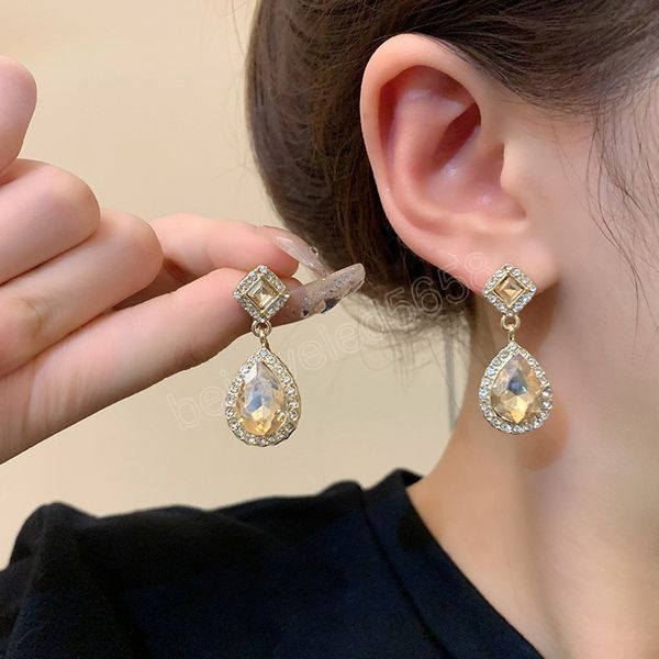 vintage gemstone dangle earrings elegant cubic zircon crystal drop earrings women girls wedding party jewelry gifts, Silver
vintage gemstone dangle earrings elegant cubic zircon crystal drop earrings women girls wedding party jewelry gifts, Silver