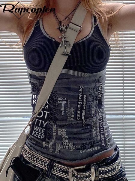women's tanks camis rapcopter y2k printed tank grunge punk cute mini vest women goth black spaghetti strap backless crop korean summer, White
women's tanks camis rapcopter y2k printed tank grunge punk cute mini vest women goth black spaghetti strap backless crop korean summer, White