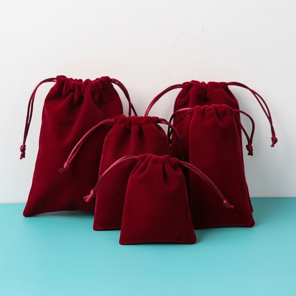 dark red velvet drawstring jewelry packaging pouches party candy wedding favor gift bags organza 10 x15cm pink, balck, purple, beige, grey,, Pink;blue
dark red velvet drawstring jewelry packaging pouches party candy wedding favor gift bags organza 10 x15cm pink, balck, purple, beige, grey,, Pink;blue
