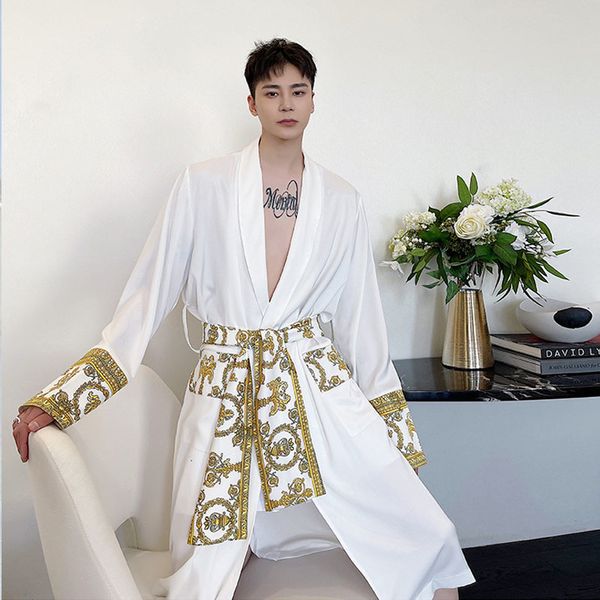men's trench coats style windbreaker streetwear vintage jacket satin jackets long male nightgown cardigan coat korean man spring 230417, Tan;black
men's trench coats style windbreaker streetwear vintage jacket satin jackets long male nightgown cardigan coat korean man spring 230417, Tan;black