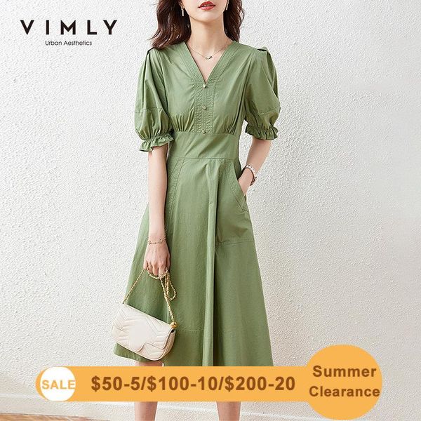 dresses vimly green dresses for women 2021 summer v neck lantern sleeve vintage dress office ladies pockets women's maxi dress f7068, Black;gray
dresses vimly green dresses for women 2021 summer v neck lantern sleeve vintage dress office ladies pockets women's maxi dress f7068, Black;gray