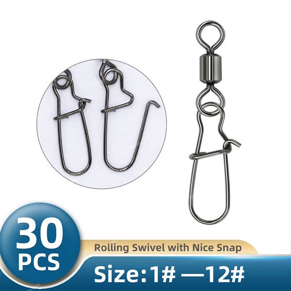 30pcs 1 -12 stainless steel fishing connector pin bearing rolling swivel snap pins fishing tackle accessories fishingfishhooks sports entert
30pcs 1 -12 stainless steel fishing connector pin bearing rolling swivel snap pins fishing tackle accessories fishingfishhooks sports entert