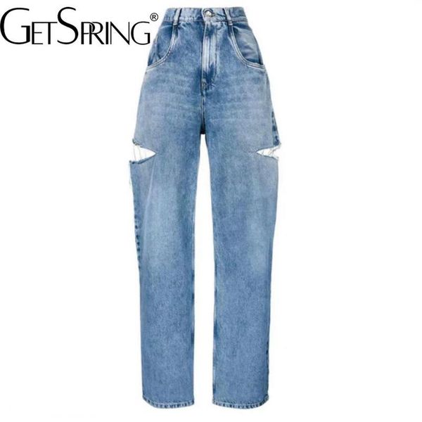 jeans getspring women denim pants 2022 summer both sides holes high waist beggar washed blue straight jeans loose casual long trousers
jeans getspring women denim pants 2022 summer both sides holes high waist beggar washed blue straight jeans loose casual long trousers