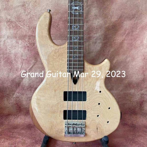 custom grand g-wa style 4 strings electric guitar bass with active pickup in natural color no pickup
custom grand g-wa style 4 strings electric guitar bass with active pickup in natural color no pickup