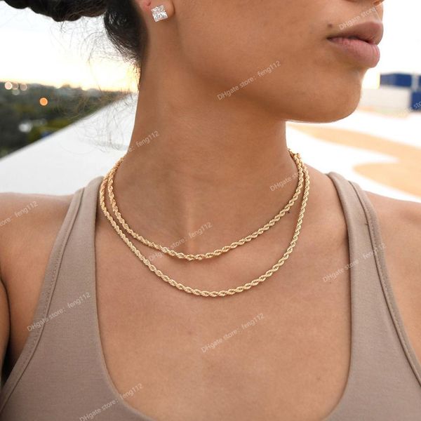 2021 fashion rope chain women necklace stainless steel gold color chain necklace for women jewelry gift fashion jewelrynecklace, Silver
2021 fashion rope chain women necklace stainless steel gold color chain necklace for women jewelry gift fashion jewelrynecklace, Silver