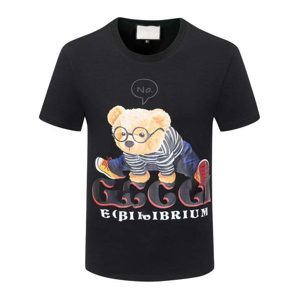 2023 gu summer style men's t-shirt designer shirt outdoor pure cotton t-shirt bear print crewneck short sleeve casual luxury couple the, White;black
2023 gu summer style men's t-shirt designer shirt outdoor pure cotton t-shirt bear print crewneck short sleeve casual luxury couple the, White;black