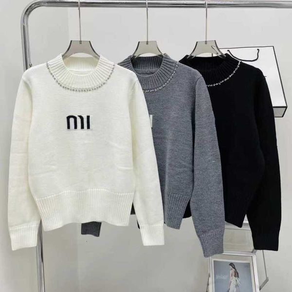 Women's Jackets Gaoding AutumnWinter Heavy Industry Handmade Versatile Nail Diamond Letter Style Round Neck Long Sleeve Knitted Sweater ZTKS, White
Women's Jackets Gaoding AutumnWinter Heavy Industry Handmade Versatile Nail Diamond Letter Style Round Neck Long Sleeve Knitted Sweater ZTKS, White