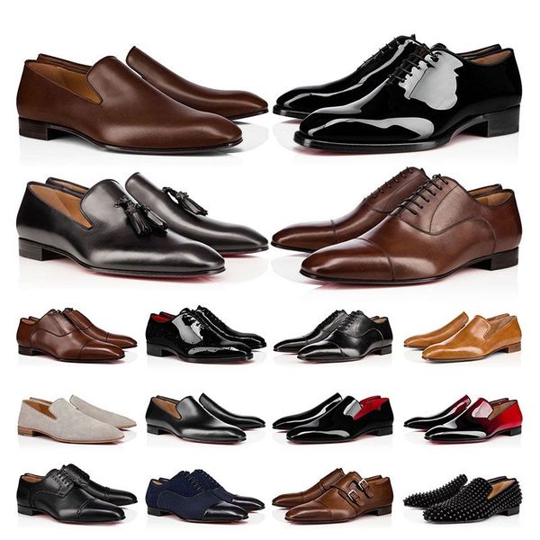 2023 mens dress shoes luxury designers genuine leather rivets patent leather red shoe blue flat men outdoor business party wedding oxfords, Black
2023 mens dress shoes luxury designers genuine leather rivets patent leather red shoe blue flat men outdoor business party wedding oxfords, Black