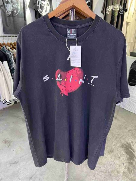 men's t-shirts saint michael 23ss men women t shirt love washed distress vintage hip hop high street casual oversized short sleeve tees, White;black
men's t-shirts saint michael 23ss men women t shirt love washed distress vintage hip hop high street casual oversized short sleeve tees, White;black