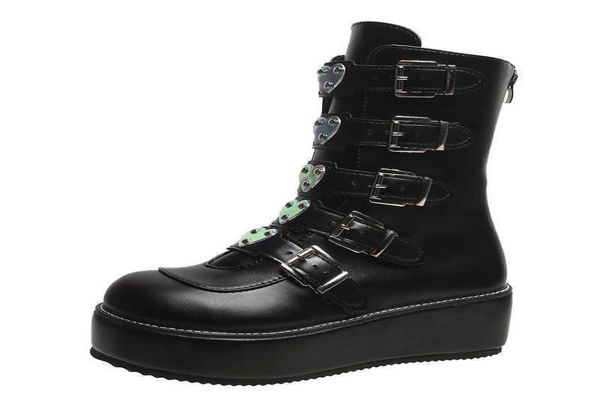 boots 2022 brand ins demonias shoes platform heart buckle wedges high heels motorcycle mid calf boots women gothic street cool3094104, Black
boots 2022 brand ins demonias shoes platform heart buckle wedges high heels motorcycle mid calf boots women gothic street cool3094104, Black