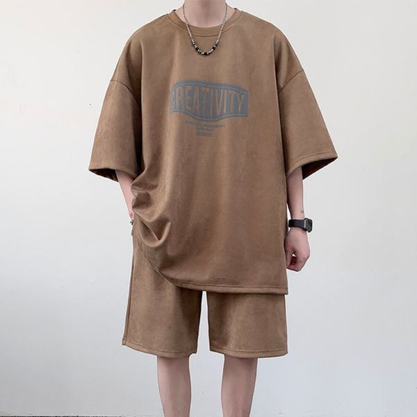 men's tracksuits summer men's casual t-shirt shorts letter pattern sweatsuit loose design round neck simple sport suit fashion sty, Gray
men's tracksuits summer men's casual t-shirt shorts letter pattern sweatsuit loose design round neck simple sport suit fashion sty, Gray