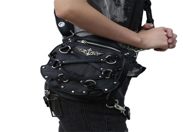 mini waist bag women motorcycle leg bags black gothic pu leather small crossbody phone case holder5036780
mini waist bag women motorcycle leg bags black gothic pu leather small crossbody phone case holder5036780