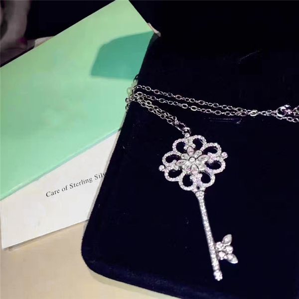 simple fashion fleur-de-lis flower necklace designer jewelry luxury brand love oliver crown key pendant female collar necklaces valentine�, Silver
simple fashion fleur-de-lis flower necklace designer jewelry luxury brand love oliver crown key pendant female collar necklaces valentine�, Silver