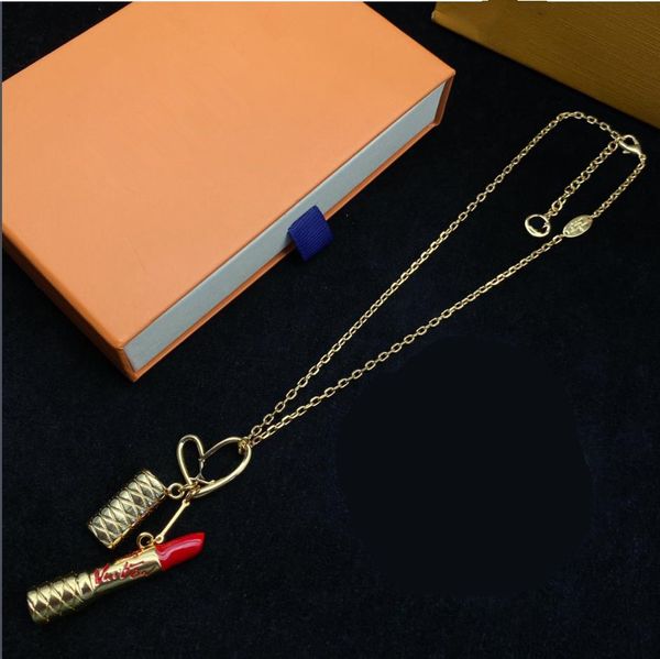 pendant necklaces luxury jewelry brand, european and american fashion accessories, new lipstick shaped necklace, Silver
pendant necklaces luxury jewelry brand, european and american fashion accessories, new lipstick shaped necklace, Silver