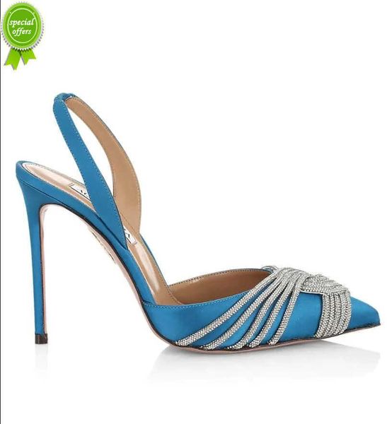 designer sandals party dress wedding pumps sandal luxury shoes woman high heels aquazzuras gatsby crystal-embellished satin pumps slingback, Black
designer sandals party dress wedding pumps sandal luxury shoes woman high heels aquazzuras gatsby crystal-embellished satin pumps slingback, Black