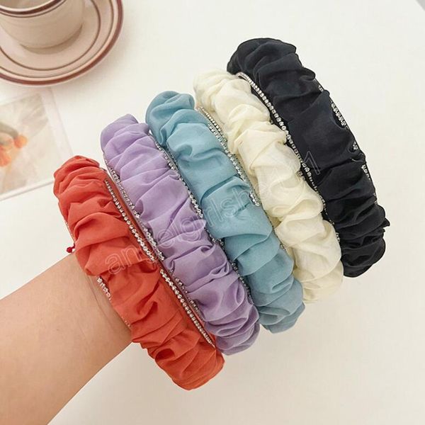 fashion women's hair accessories solid color pleated hairband spring for casual turban headband, Slivery;white
fashion women's hair accessories solid color pleated hairband spring for casual turban headband, Slivery;white