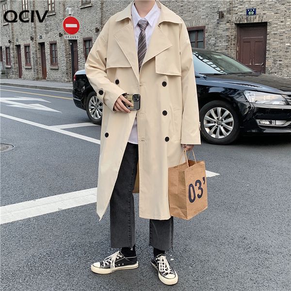men's trench coats coat men solid double breasted loose sashes long jacket teens korean style allmatch stylish simple handsome chic out, Tan;black
men's trench coats coat men solid double breasted loose sashes long jacket teens korean style allmatch stylish simple handsome chic out, Tan;black