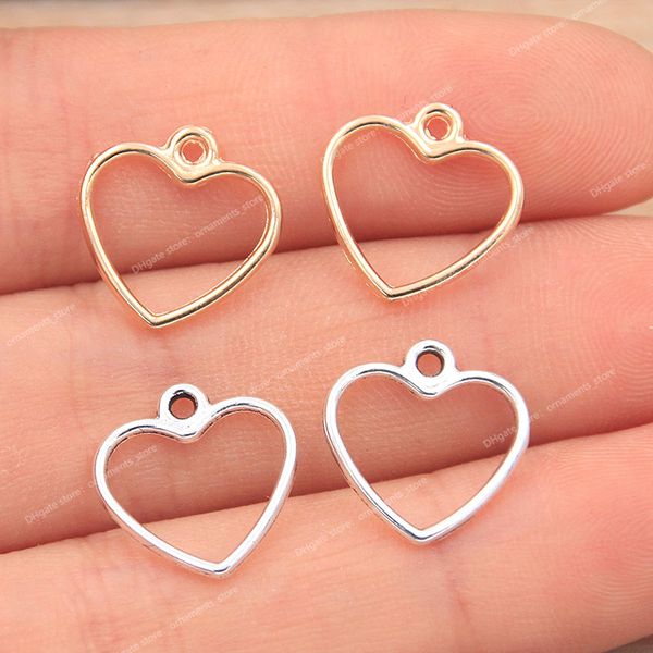 80pcs 12*12mm 2 color metal zinc alloy hollow out hearts charms fit jewelry pendant charms makings diy handmade craft fashion jewelrycharms, Silver
80pcs 12*12mm 2 color metal zinc alloy hollow out hearts charms fit jewelry pendant charms makings diy handmade craft fashion jewelrycharms, Silver