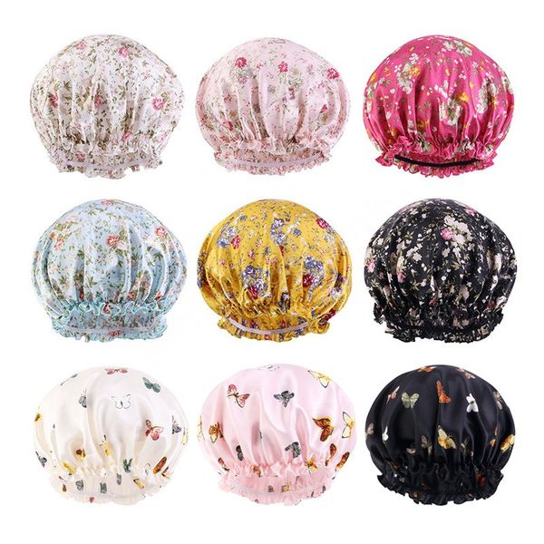 women floral print satin silk night sleep bonnet hat hair care elastic caps headwear headwrap nightcap sleeping turban accessory, Blue;gray
women floral print satin silk night sleep bonnet hat hair care elastic caps headwear headwrap nightcap sleeping turban accessory, Blue;gray