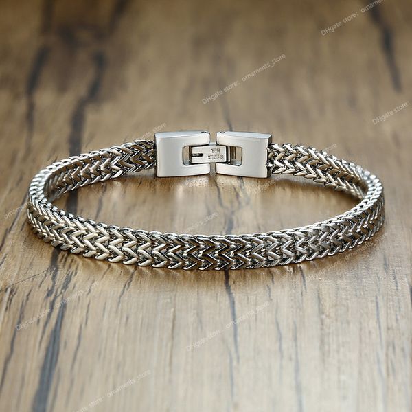 2023 new double rope chain mens stainless steel bracelet polish color punk biker pulseira masculina jewelry fashion jewelrybracelets jewelry, Black
2023 new double rope chain mens stainless steel bracelet polish color punk biker pulseira masculina jewelry fashion jewelrybracelets jewelry, Black