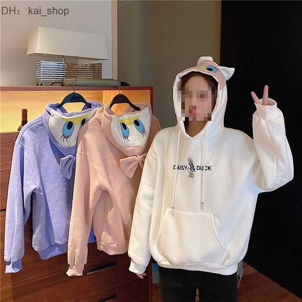 women's hoodies & sweatshirts new plush thick david dress cute cartoon duck embroidery fit pullover for1, Black
women's hoodies & sweatshirts new plush thick david dress cute cartoon duck embroidery fit pullover for1, Black