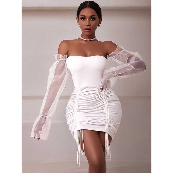 party dresses sheer sleeve evening party dress summer holiday birthday club partywear white off shoulder mini short dresses women j230417, White;black
party dresses sheer sleeve evening party dress summer holiday birthday club partywear white off shoulder mini short dresses women j230417, White;black