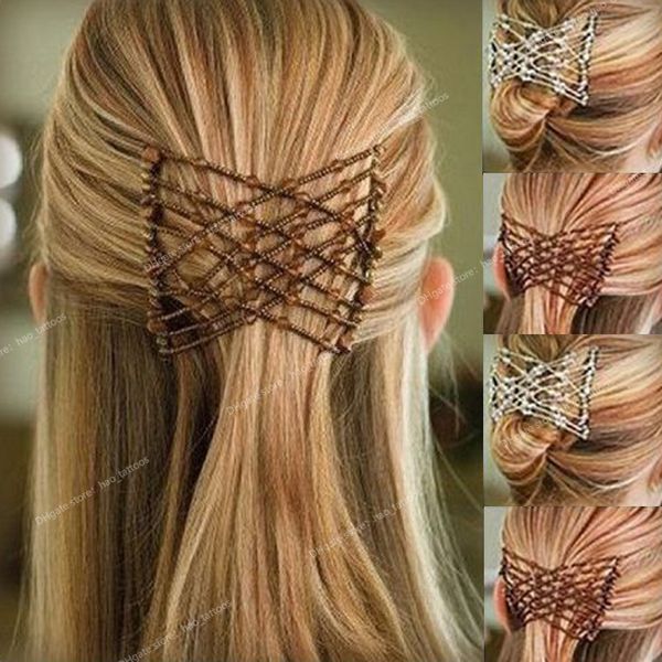 1pcs woman elastic magic hair comb diy vintage metal hairpins fashion 6 colors hair maker bun hair styling accessories for women styling too, Silver
1pcs woman elastic magic hair comb diy vintage metal hairpins fashion 6 colors hair maker bun hair styling accessories for women styling too, Silver
