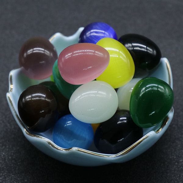 new product multicolor natural healing cat's eye jewelry material egg shape gemstone for jewelry making necklace, Silver
new product multicolor natural healing cat's eye jewelry material egg shape gemstone for jewelry making necklace, Silver